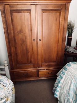 Wood Dresser/Amoire/Wardrobe - BEST OFFER GETS IT