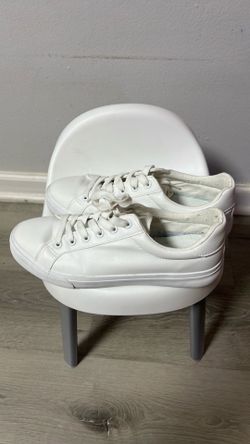 Womens White Tennis Shoes PU Leather Shoes for Women