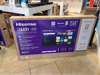 Hisense 58inch 4K QLED QD5 Series Roku Smart TV brand new