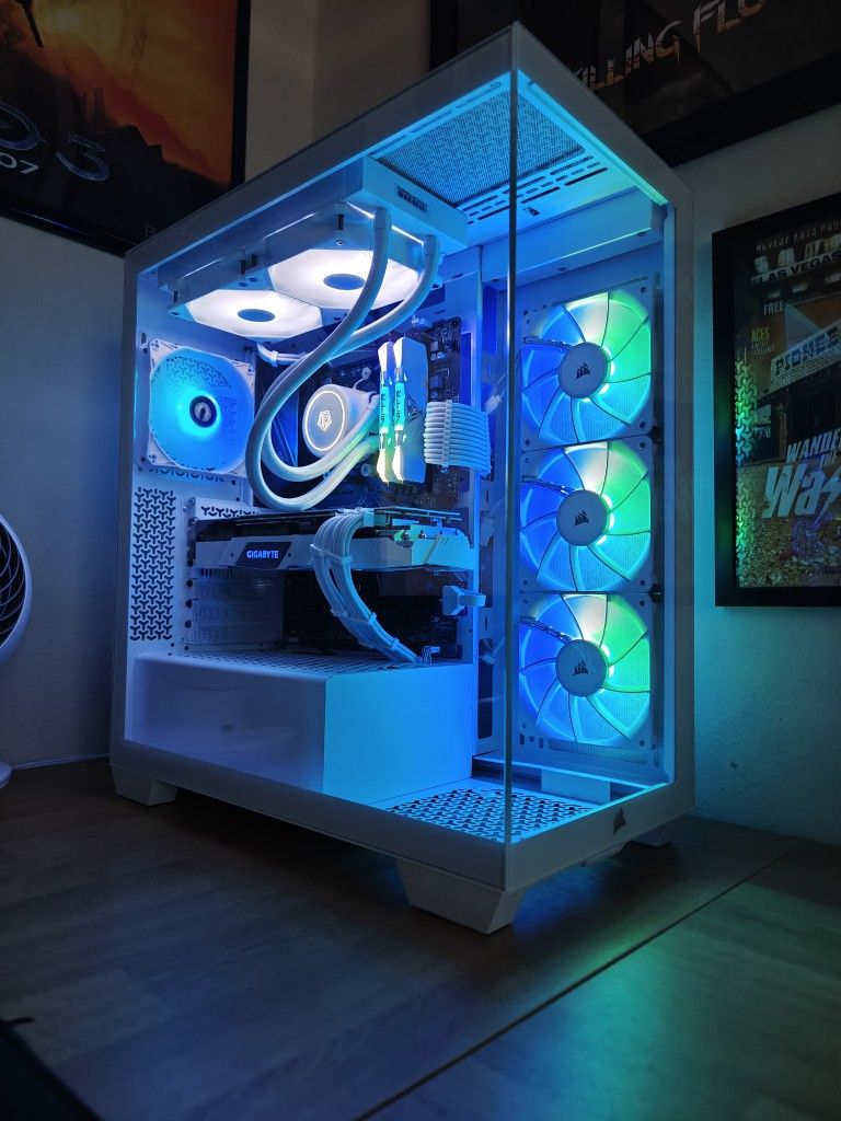 Custom Gaming Computer PC Desktop AMD Ryzen 5600G, 16GB DDR4, Nvidia 2080 White Like Corsair Lian Li ASUS MSI Gigabyte Intel