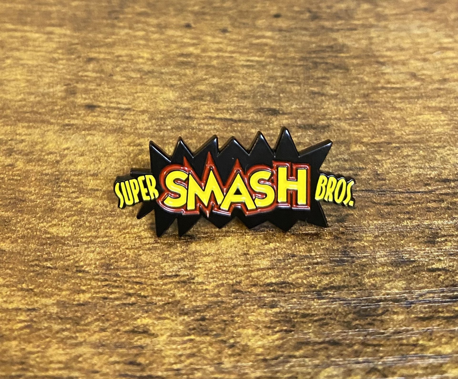 1pc Super Smash Bros Brothers Logo Emblem Enamel Pin Badge Button Brooch