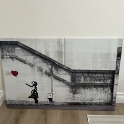 Banksy Balloon Girl Canvas Art