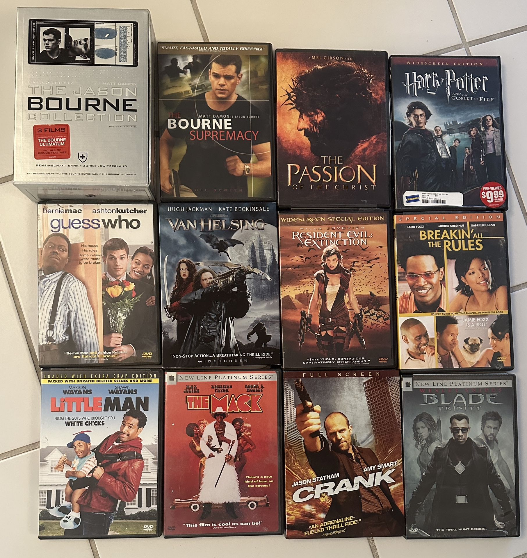 12 Movie CDs