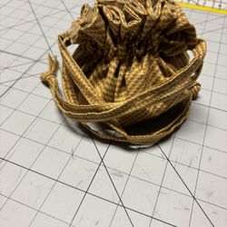 Drawstring Jewelry Bag - Fully Lined - 8 Pockets For Earrings 