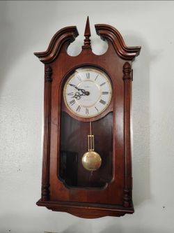 Vintage Howard X Miller Chiming Grandfather Wall Clock
