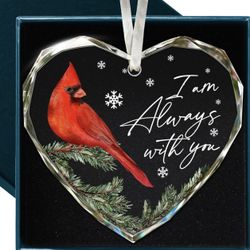 Cardinal Christmas Ornaments - Memorial Christmas Ornament for The Tree, Remembrance Gift, Sympathy Gift, Remembrance Gifts for Loss, Sympathy Gifts f