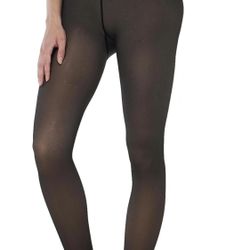 Fleece Lined Tights Sheer Women - Fake Translucent Warm Pantyhose Leggings Sheer Thick Tights, for Winter