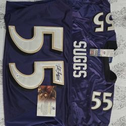 Terrell Suggs Signed JERSEY with COA