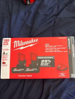 Milwaukee m12 5.0 batteries