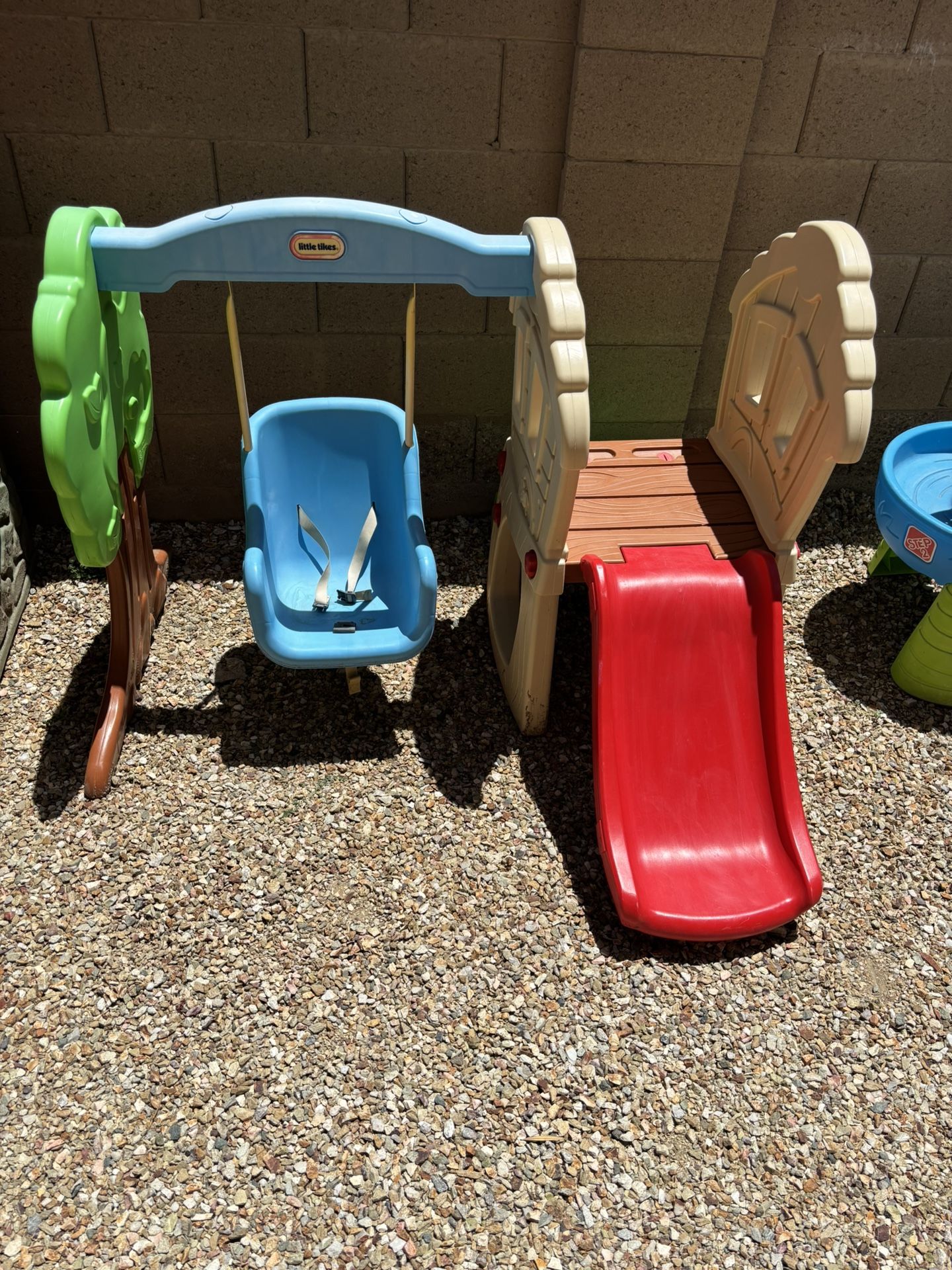 Toddler Swing And Slide Set