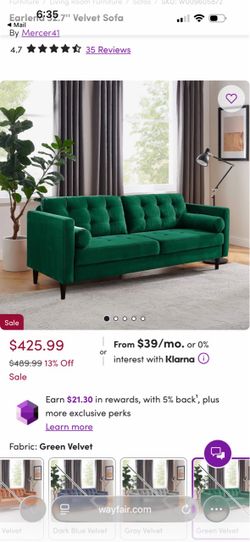 MINT CONDITION WAYFAIR STARTER  COUCH