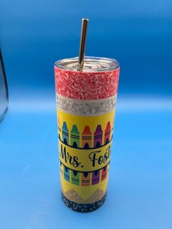 Mrs. Foster insulated stainless steel tumbler