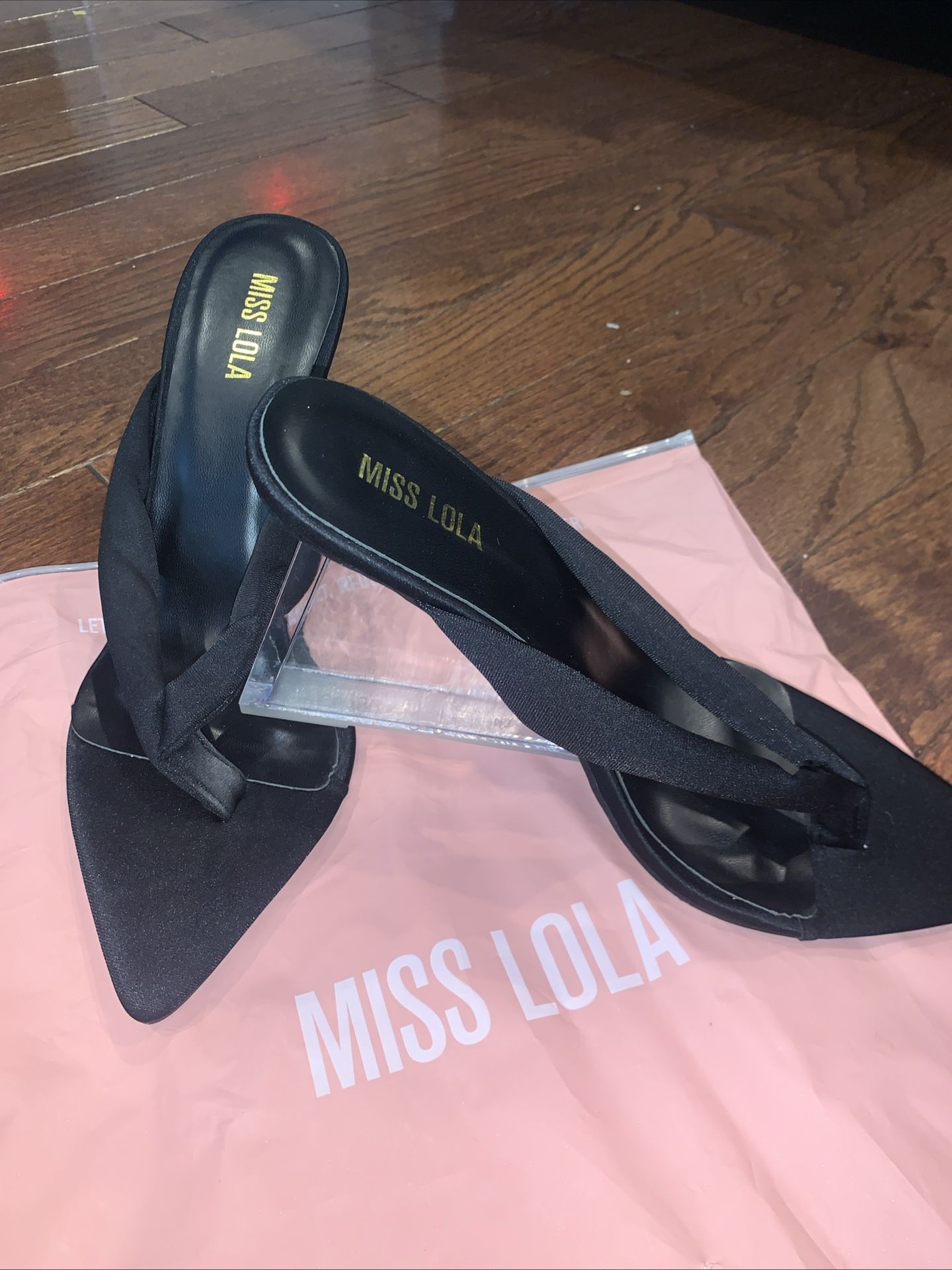 Miss Lola Pointed Toe High Heel Sandals