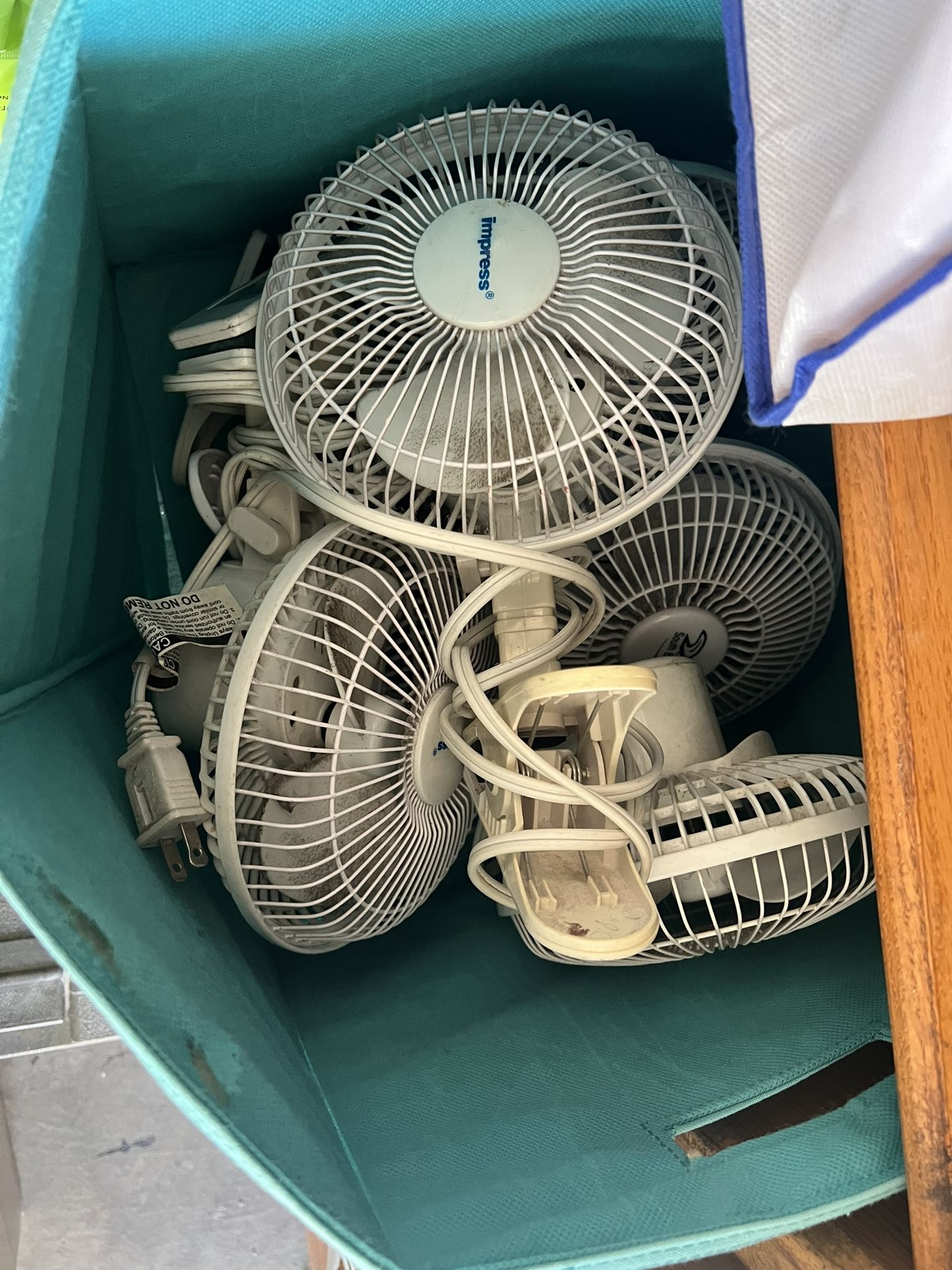 Clip On Mini Fans - Plug In