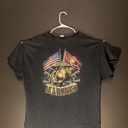 Vintage US Marines Graphic Tshirt Mens 3XL