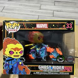 Marvel Ghost Rider Blacklight Funko Pop