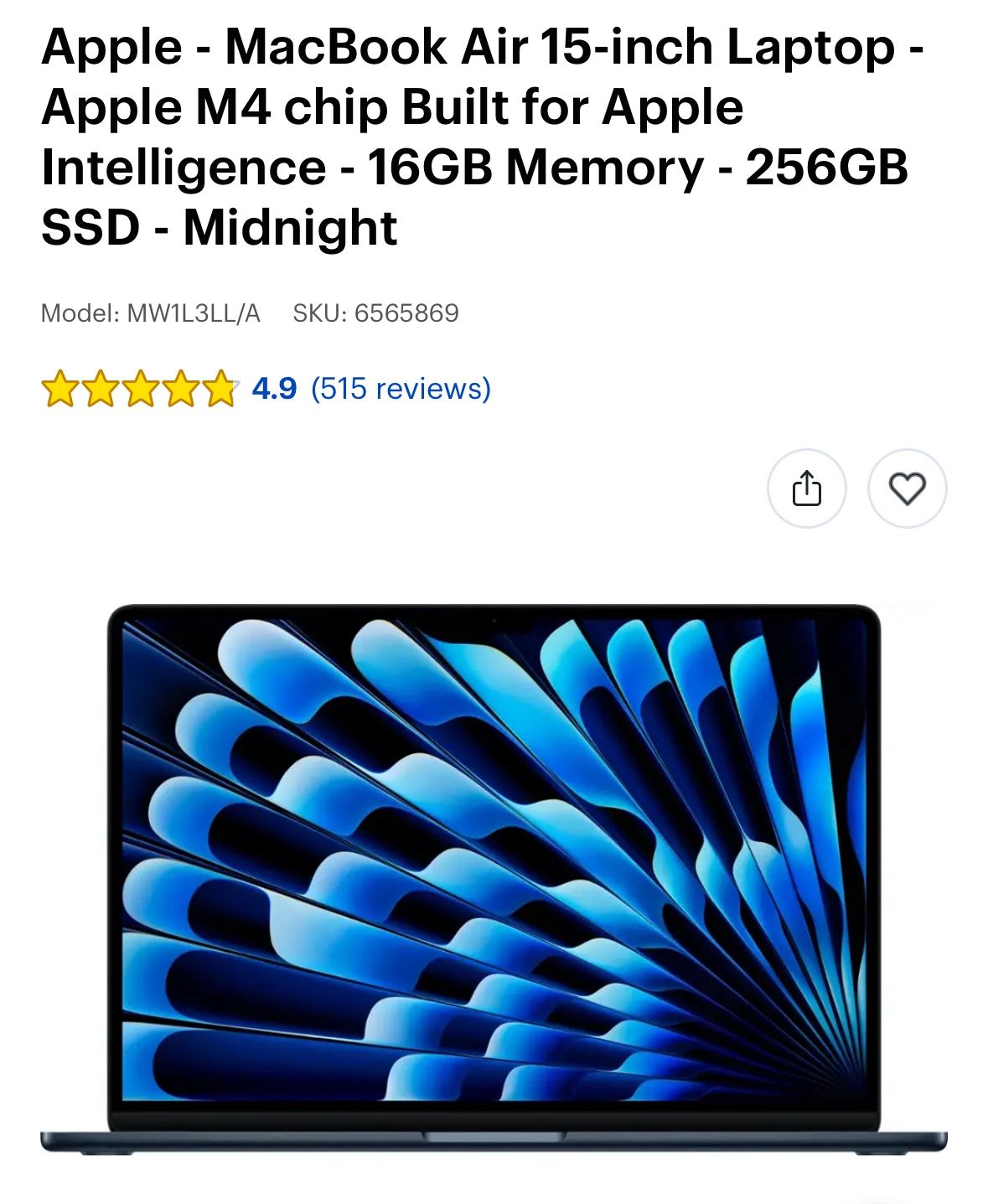 MacBook Air 15 Inch
