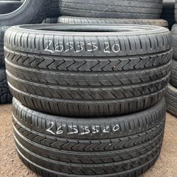 Par 235//50//18 
90% de vida 
Continental sport plus 
Dot 23