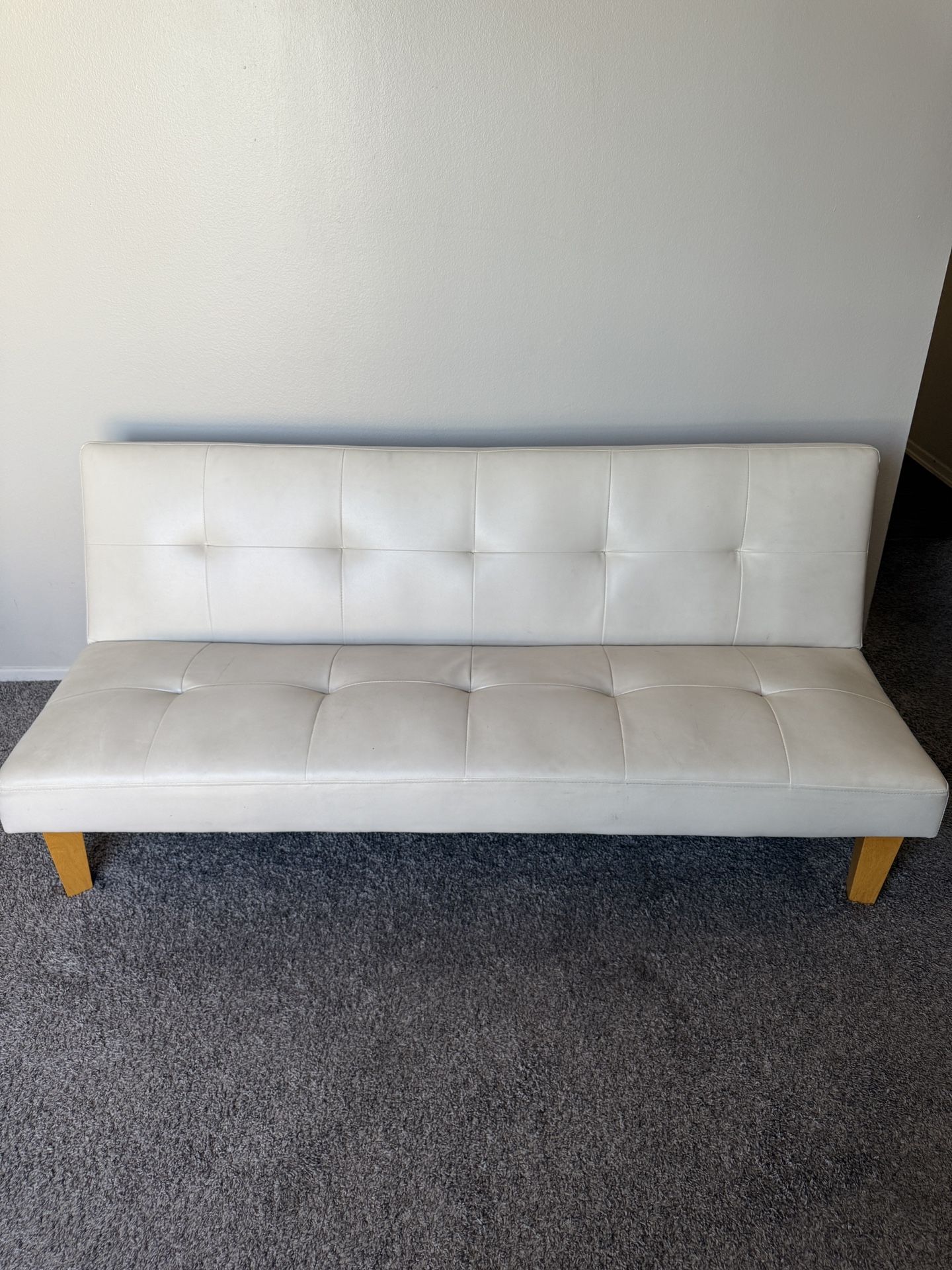 White Leather futon