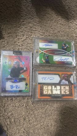 Baseball Autograph Card Lot of 3