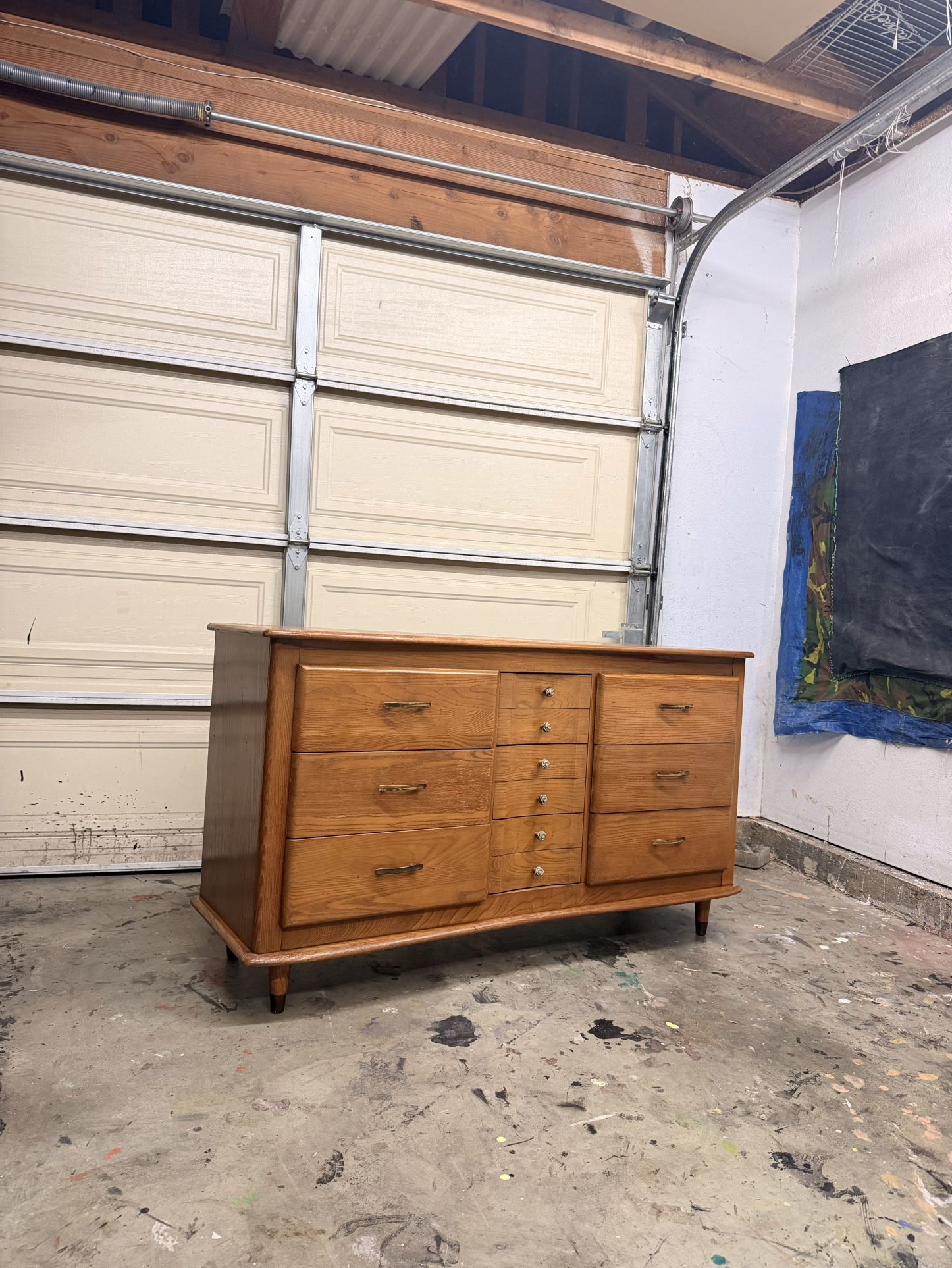 Vintage Mid Century Modern Dresser credenza by LA period furniture