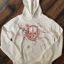peace in war blossom hoodie
