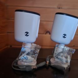 2 Wired 2K Deterrence Cameras with 2-Way Audio