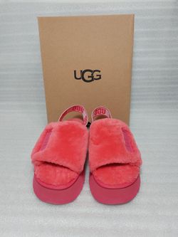 UGG sandals slippers slides. New in box. Super comfy. Size 9 women's shoes. Red. Authentic