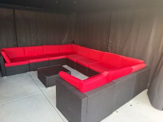 10 Piece Patio Furniture Set, Outdoor