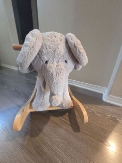 Pottery Barn Kids Elephant Plush Rocker- Excellent condition