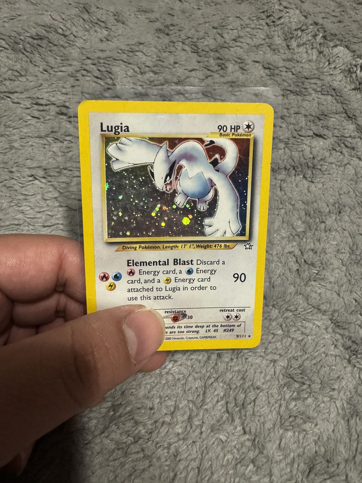Pokmon 2000 Neo Genesis Lugia Holo 9/111 Unlimited Pokmon 2000 Neo Genesis Lugia Holo 9/111 Unlimited