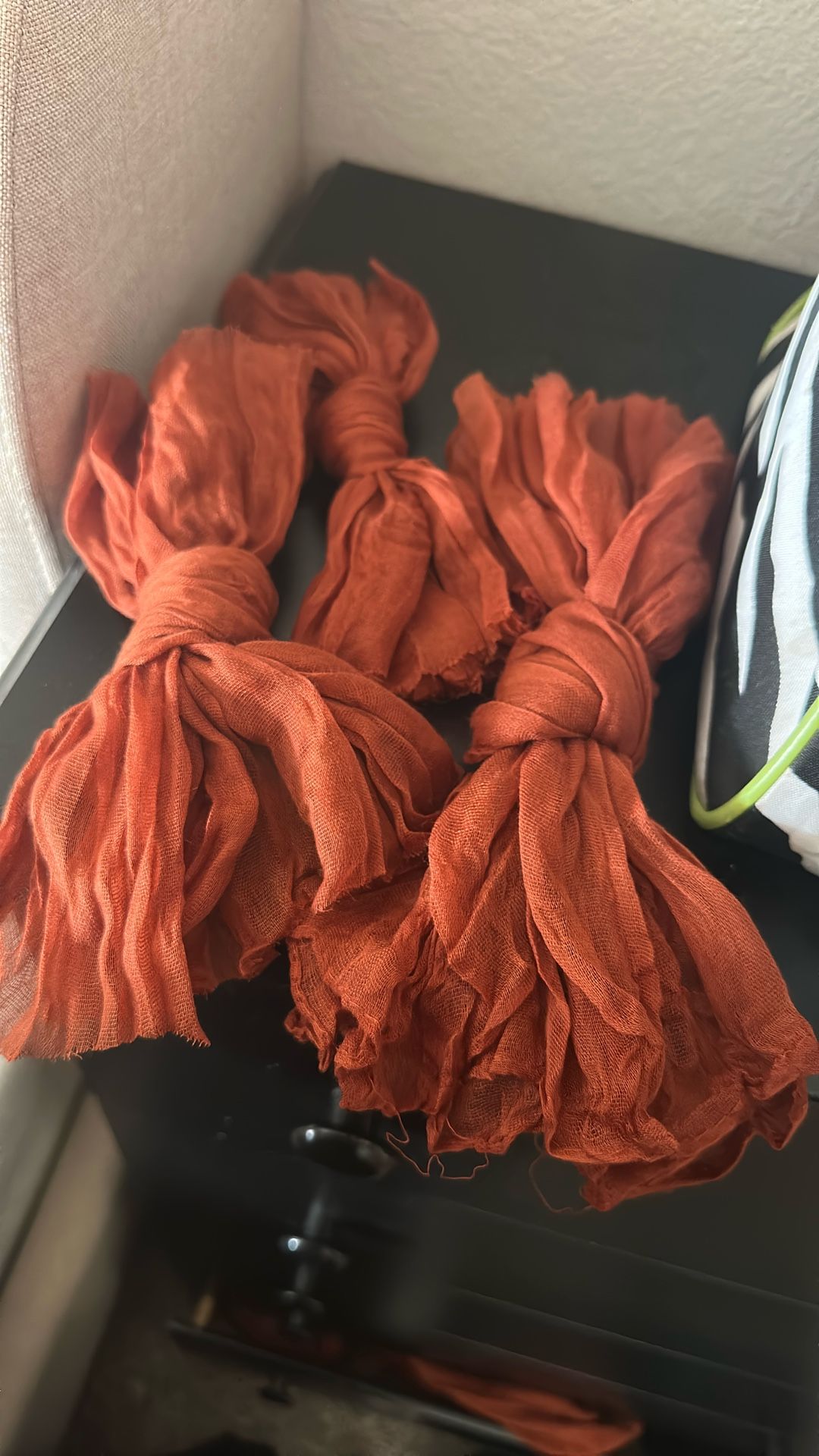 Burnt Orange Cheesecloth Napkins 