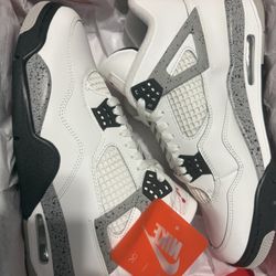 Jordan 4 White Cement 