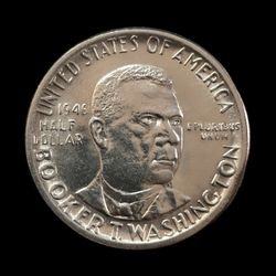 1946 Booker T. Washington Silver Half Dollar
