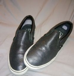 Badass black leather Vans