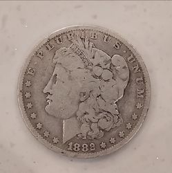 1882 o Morgan Silver Dollar