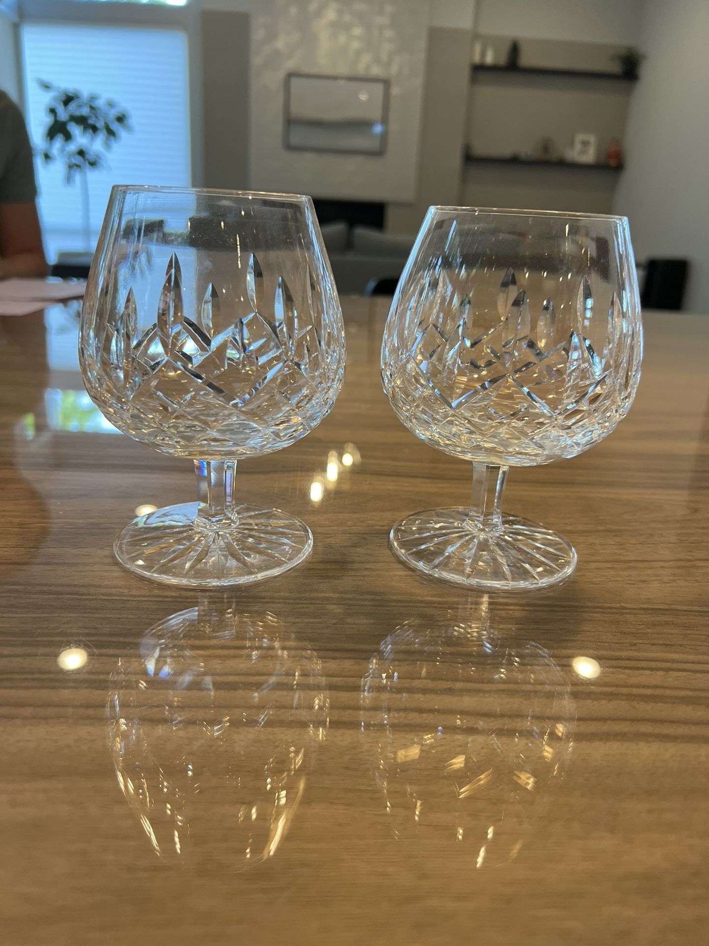 Waterford Lismore Brandy Snifters Crystal