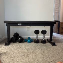 Weight Bench And Weights