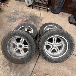 set of 4 truck tires 