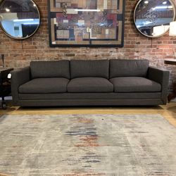 Kardiel Manhattan 93” Fabric Sofa, Elyx Door Grey