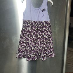 PURPLE & MULTIPLE TODDLER DRESS 