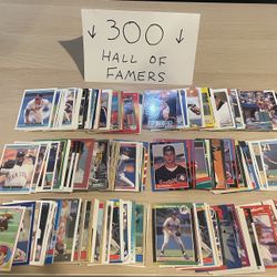 300 Hall of Fame Baseball Cards 