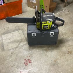 Ryobi RY3716 16” Gas Chainsaw – Not Running / Parts or Repair – $35