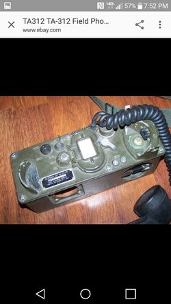 Old vintage military phone