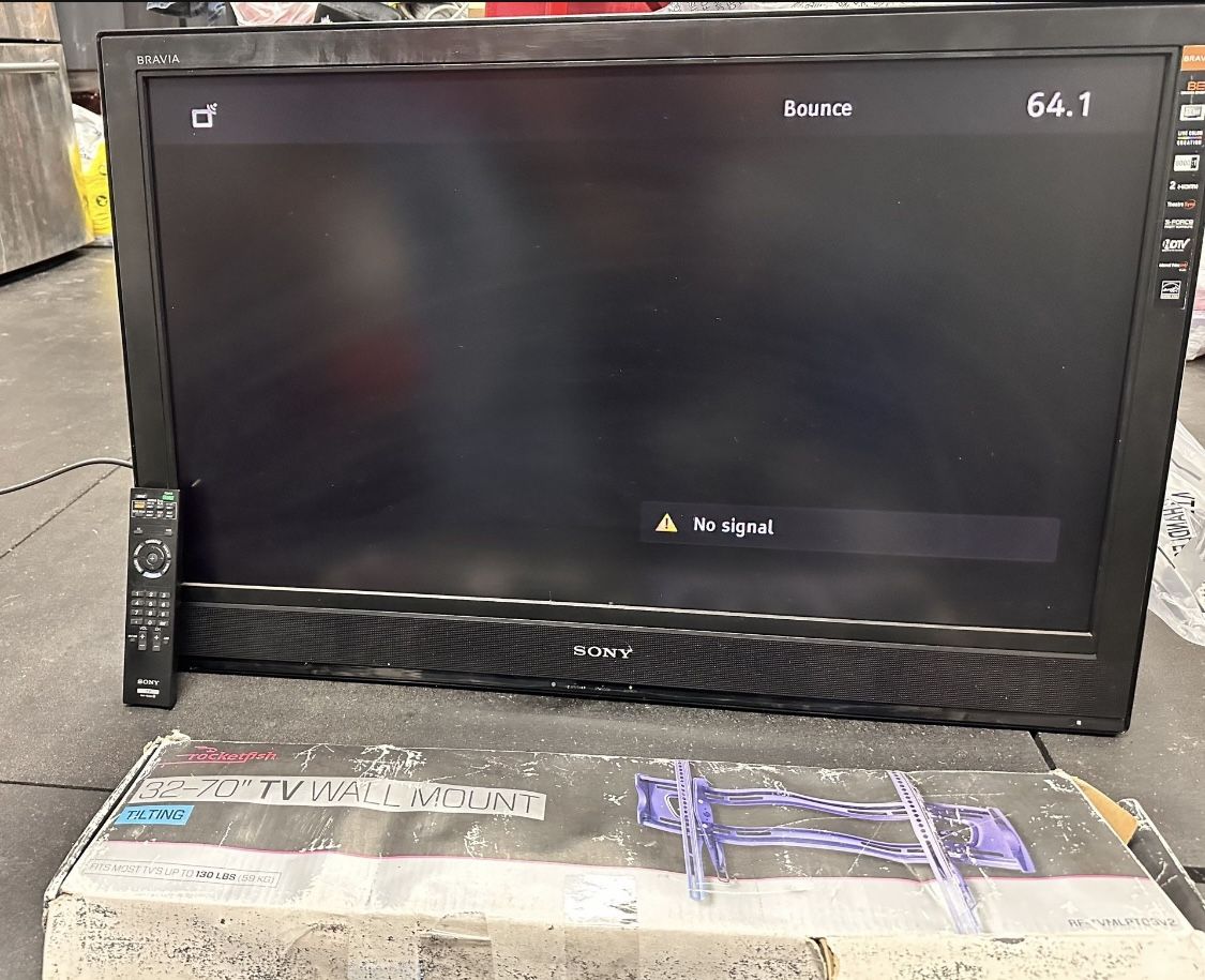 Sony Bravia 40’ TV & New Wall Bracket