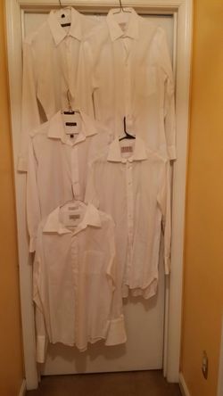 Boys/Men's white dress shirts