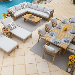 Rimini 15pc Teak Patio Set – $6,800 New – Feb 28 Pickup Only