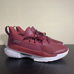 Brand New Men’s Curry 7 ‘Cardinal White’ Basketball shoes Under Armour Curry