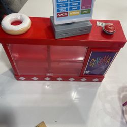 Barbie Fit Red Theater Food Counter Toy Set