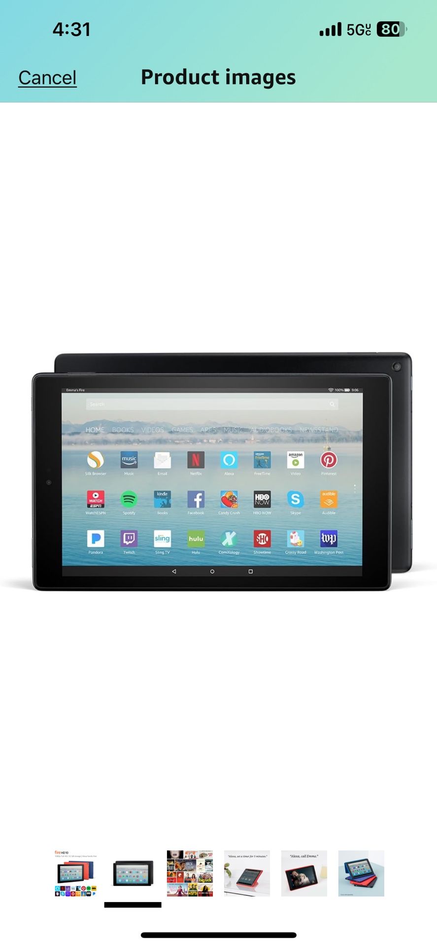 Kindle Fire 10 64 Gig